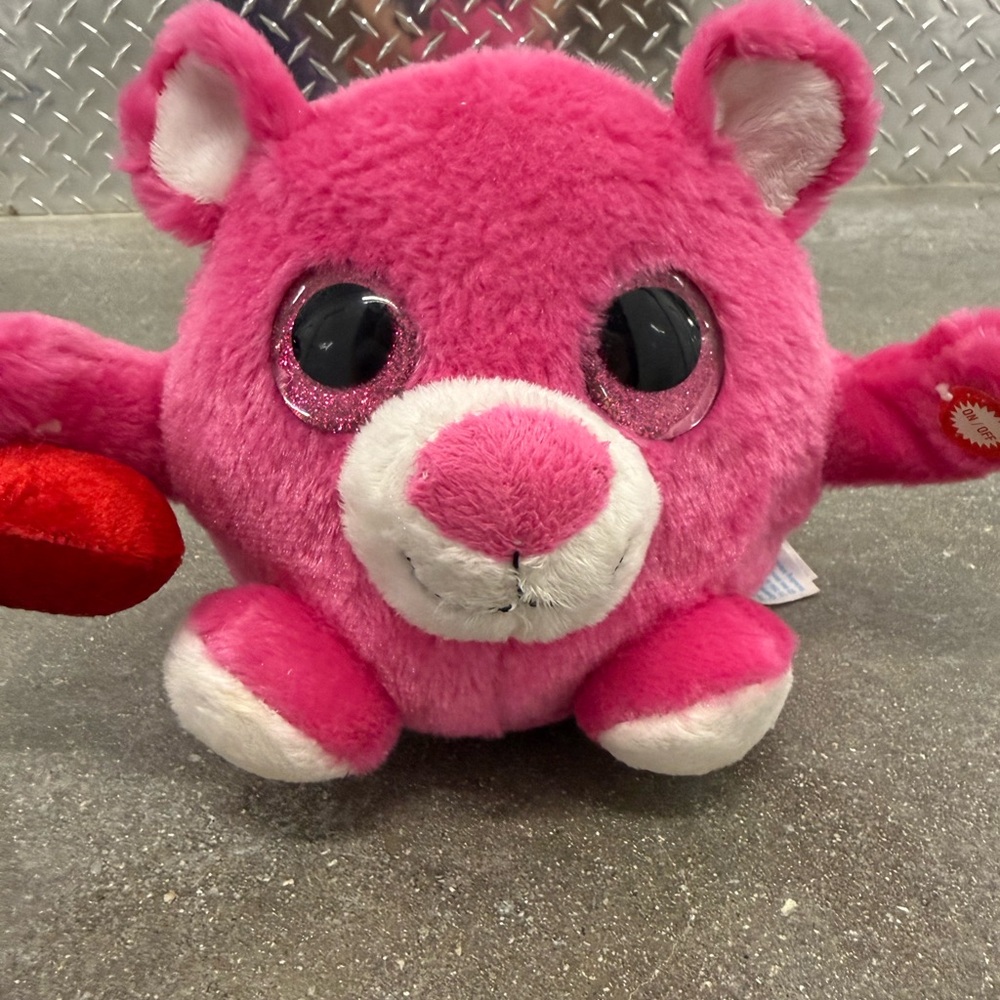 Pink Dancing Bear with Heart